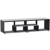 Large Abstract TV Stand and Coffee Table with Storage