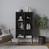 6-Cube Shelving Unit With Legs