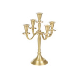 5-Arm Gold Candelabra – Wedding Table Candle Holder
