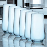 Pasabahce Allegra Coloured Glasses Set 470ml Highball x6 7 425ml Tumbler x6
