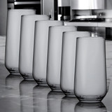 Pasabahce Allegra Coloured Glasses Set 470ml Highball x6 7 425ml Tumbler x6