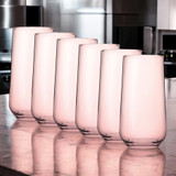 Pasabahce Allegra Coloured Glasses Set 470ml Highball x6 7 425ml Tumbler x6