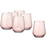 Pasabahce Allegra Coloured Glasses Set 470ml Highball x6 7 425ml Tumbler x6