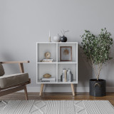 4-Cube Shelving Unit With Legs