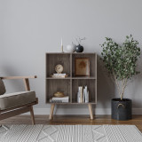 4-Cube Shelving Unit With Legs