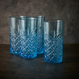 Pasabahce Timeless Blue Whiskey Tumblers 450ml