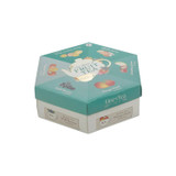 Hexagon Tea Box with 60 Fruit-Flavored Tea Bag Sachets