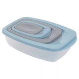 8x Rectangle Reusable Airtight Food Storage Containers with Lids