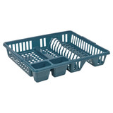 Dish Drainer and 2 Compartment Utensil Holder with Tray 7x38x30