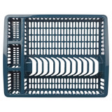 Dish Drainer and 3 Compartment Utensil Holder with Tray 9x46x37
