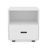 ALMARI Wood Effect Bedside Table Nightstand With Drawers