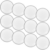 Rim Clear Charger Plates with Metallic Beaded Rim