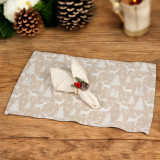 12-Piece Christmas Placemat & Napkin Ring Set