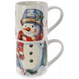 8-Pc Stackable Santa Mug Gift Set - 265ml