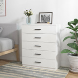 5 Drawer Wooden Bedroom Chest