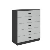 5 Drawer Wooden Bedroom Chest