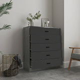 5 Drawer Wooden Bedroom Chest