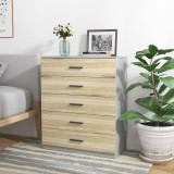 5 Drawer Wooden Bedroom Chest