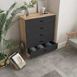 5 Drawer Wooden Bedroom Chest