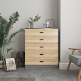 5 Drawer Wooden Bedroom Chest