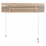 50mm White Mist Horizontal Wooden Slats with Valance - 170cm x 130cm