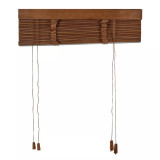 25mm Horizontal Wooden Slats with Valance - 40cm x 210cm