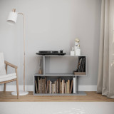 2-Tier Wooden Irregular Storage Unit - 80 cm