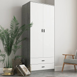 ALMARI 2 Door 2 Drawer Wardrobe Bedroom Storage Cupboard