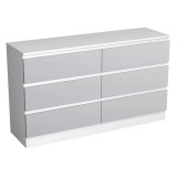 Minimalist Chest of 6 Drawers - 68.6x120x35cm