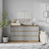Minimalist Chest of 6 Drawers - 68.6x120x35cm