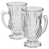 155ml Pasabahce Handled Glass Mugs Tea Coffee - Set of 6