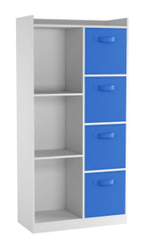 7 Cube Wooden Bookcase Shelving Display Storage