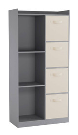 7 Cube Wooden Bookcase Shelving Display Storage