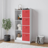 7 Cube Wooden Bookcase Shelving Display Storage