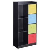 7 Cube Wooden Bookcase Shelving Display Storage