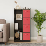 7 Cube Wooden Bookcase Shelving Display Storage