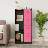 7 Cube Wooden Bookcase Shelving Display Storage