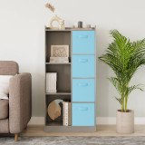 7 Cube Wooden Bookcase Shelving Display Storage