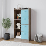 7 Cube Wooden Bookcase Shelving Display Storage