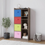 7 Cube Wooden Bookcase Shelving Display Storage