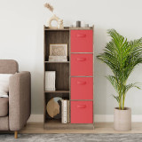 7 Cube Wooden Bookcase Shelving Display Storage