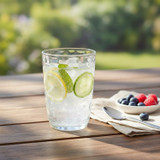 390ml Textured Highball Drinking Glasses