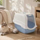 Enclosed Cat Litter Tray Filter Box Hooded