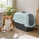 Enclosed Cat Litter Tray Filter Box Hooded