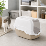 Enclosed Cat Litter Tray Filter Box Hooded