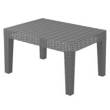 Outdoor Woven Rattan Weave Effect Coffee Table Bench