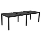 Large 2.2M 10-Seater Plastic Adjustable Outdoor Dining Table