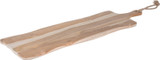 Large Teak Wood Charcuterie Serving Paddle Board