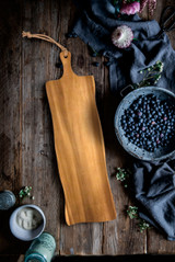 Large Teak Wood Charcuterie Serving Paddle Board