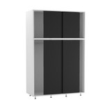 6 Sliding Doors Wardrobe Bedroom Storage Closet Clothes Hanging Rail Cupboard
